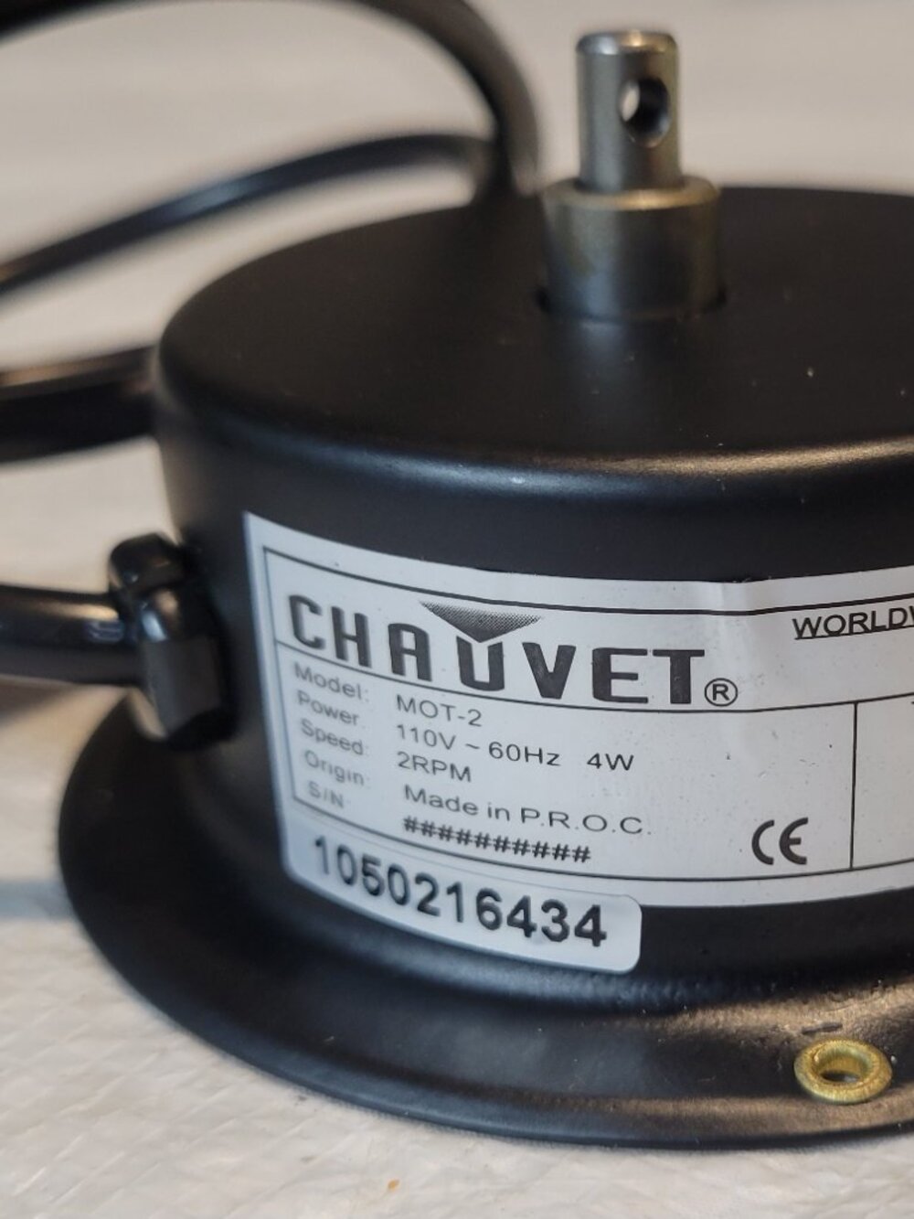 Chauvet Mirror Ball Motor MO-2 NOB